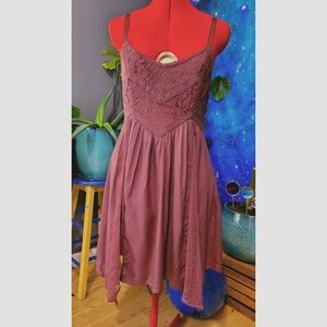 AE Lace Asymmetrical Summer Dress